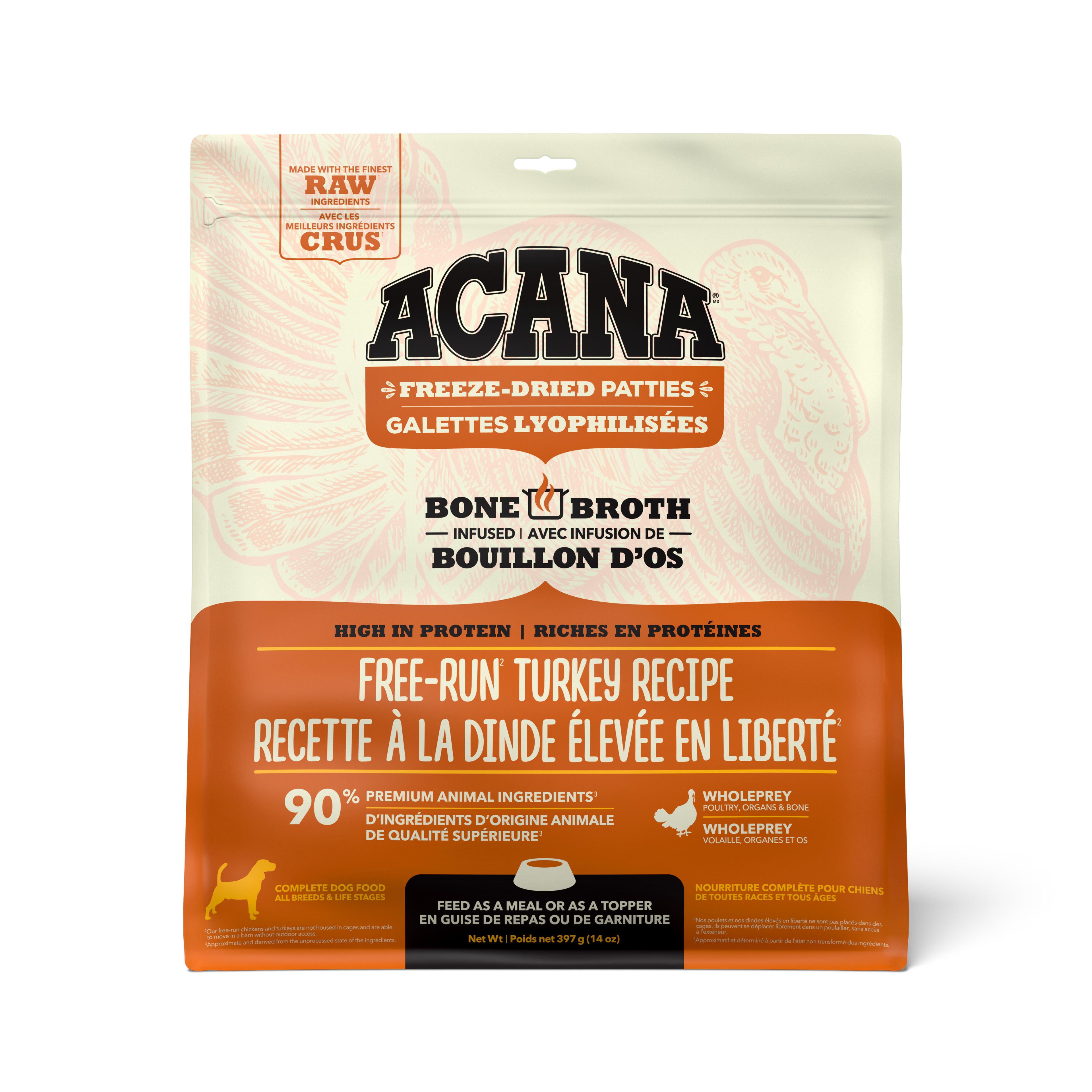 ACANA FD Chien Galettes à la Dinde 397g