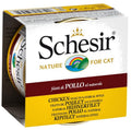 SCHESIR Chat Filets Poulet & Riz au Naturel en Eau Cuisson 85g