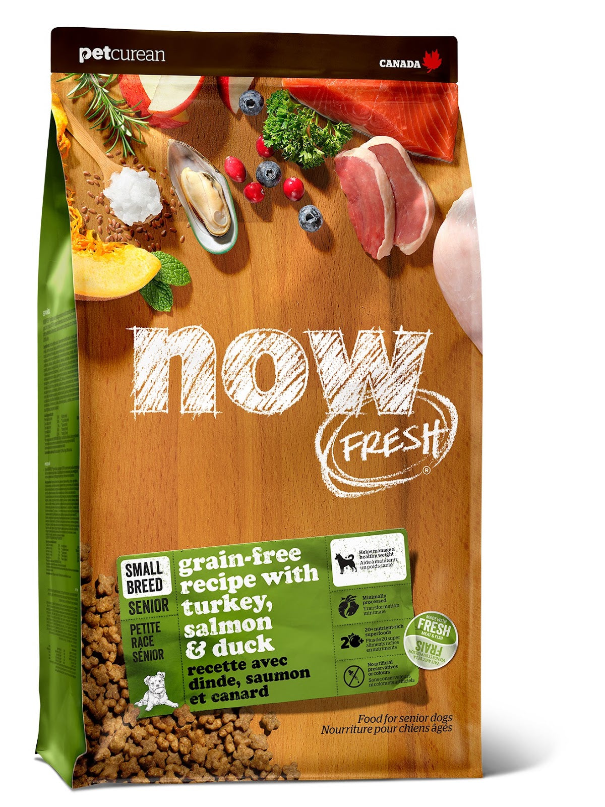 NOW FRESH Chien Sénior PR Dinde, Saumon & Canard SG 5.45kg