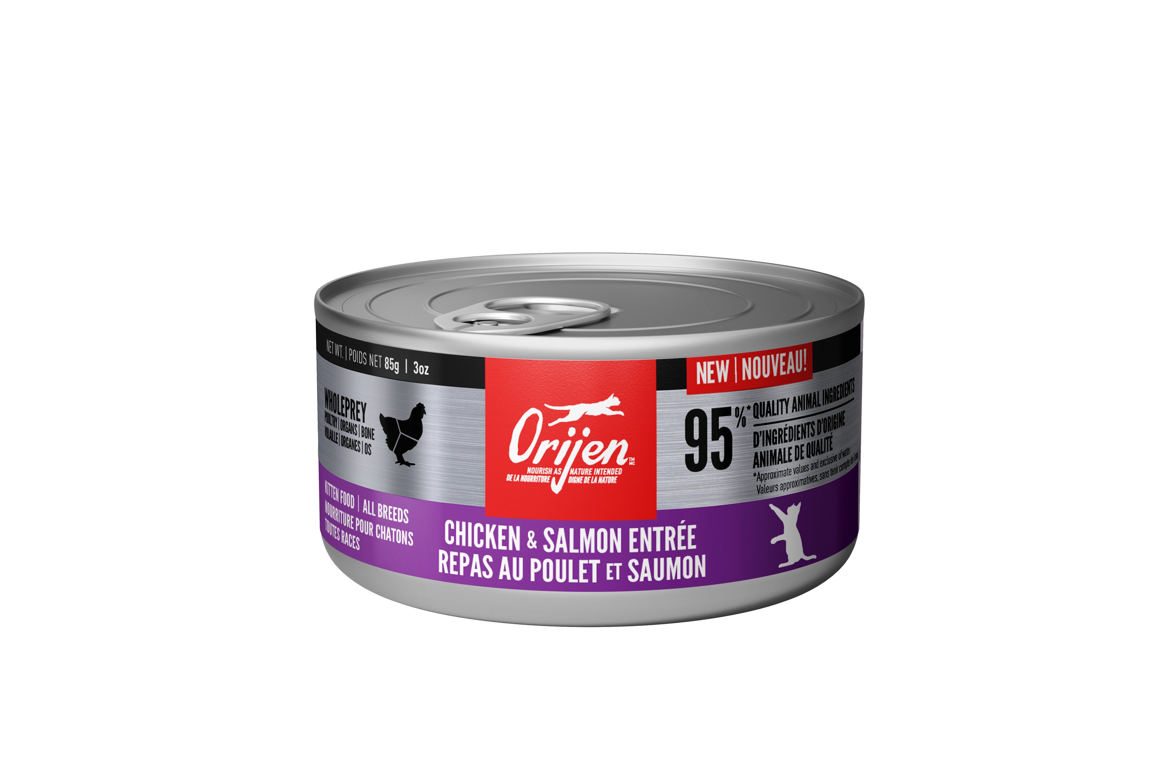 ORIJEN Chatons Pâté Poulet & Saumon 155g