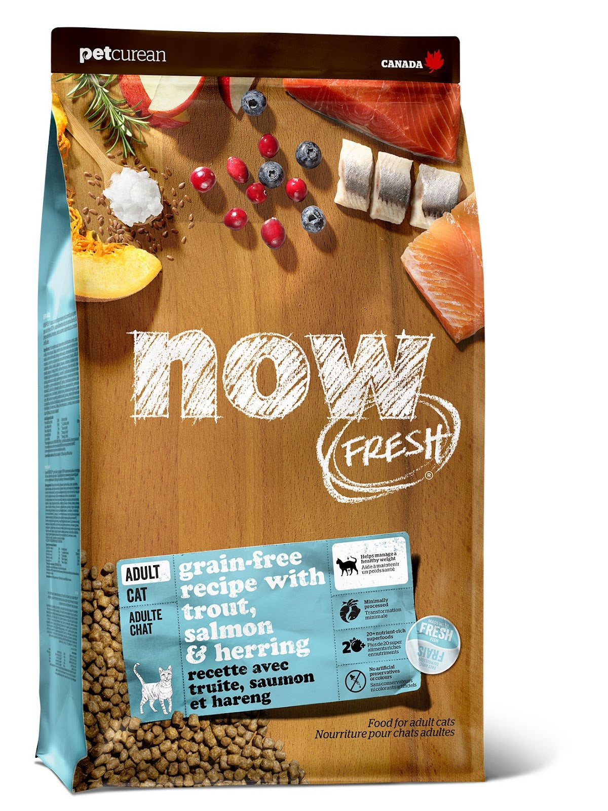 NOW FRESH Chat Truite, Saumon & Hareng SG 1.36kg