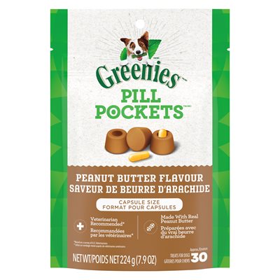 GREENIES PILL POCKETS Peanut Butter Flavor Dog Treats