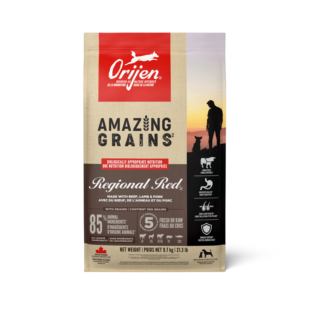 ORIJEN AMAZING GRAINS Chien Regional Red