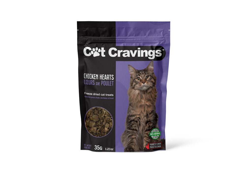 CAT CRAVINGS Gâteries Chat Coeurs de Poulet 35g