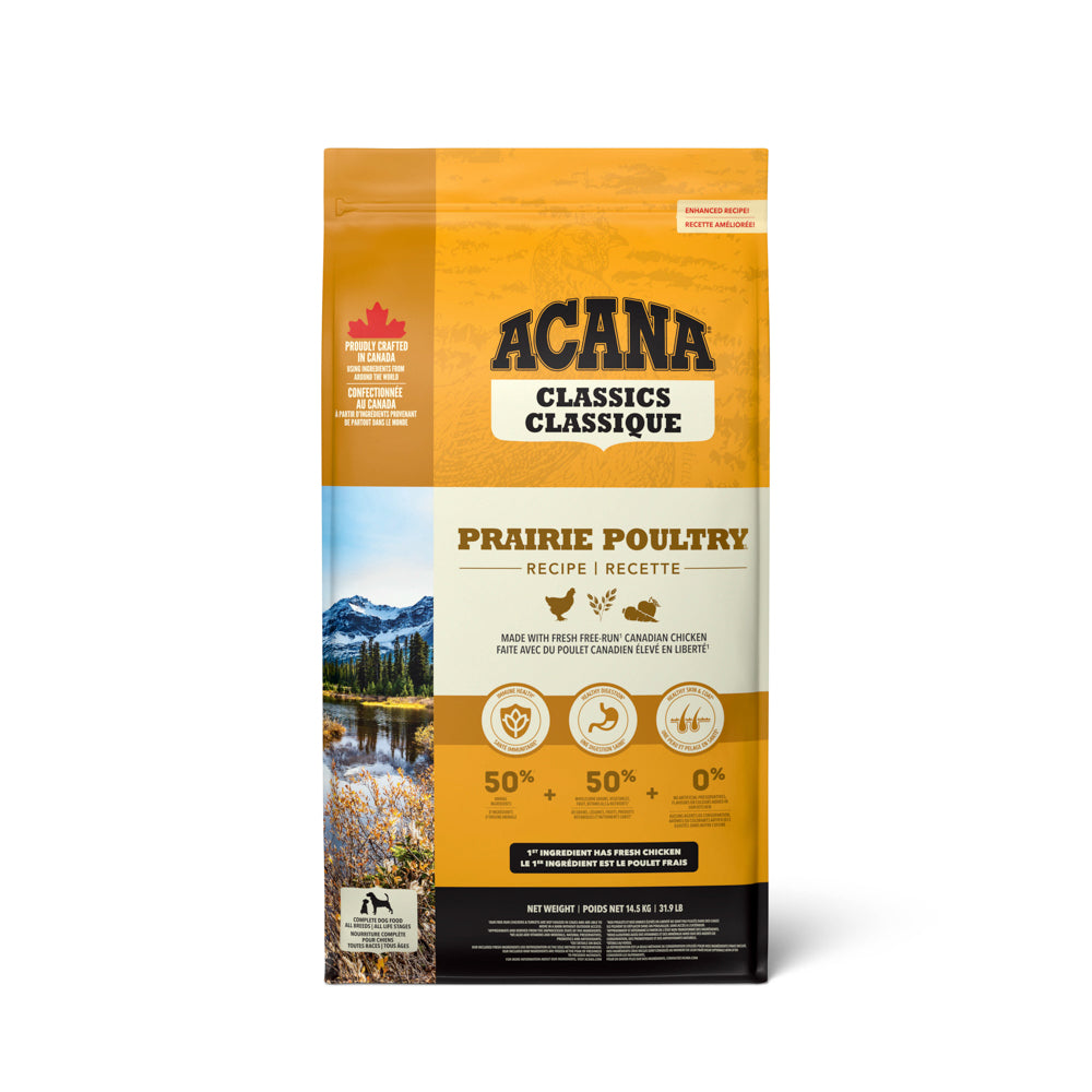 ACANA CLASSIC Chien Volaille des Prairies (Prairie Poultry) 14.5kg