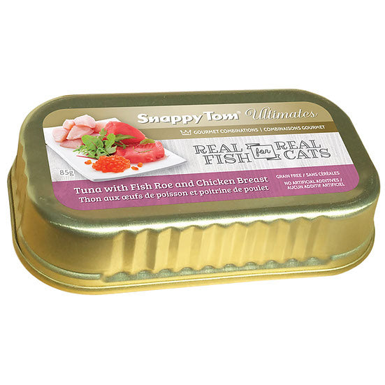 SNAPPY ULTIMATES Chat Thon, Oeufs de Poisson & Poulet 85g