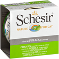 SCHESIR Chat Poulet au Naturel en Eau Cuisson 85g