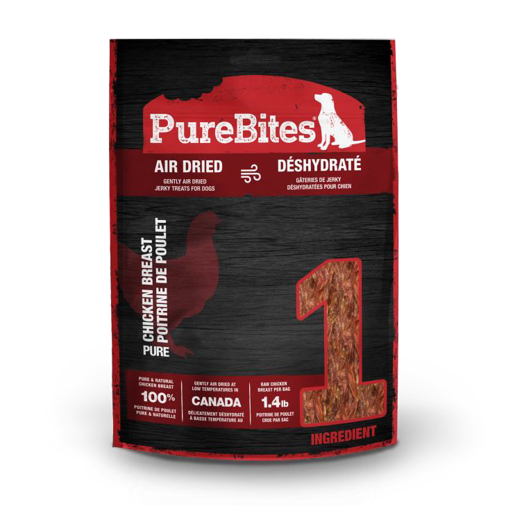 PUREBITES Gâteries Chien Jerky Poitrine de Poulet 156g