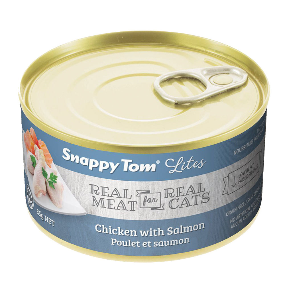SNAPPY TOM LITES Chat Poulet & Saumon 85g
