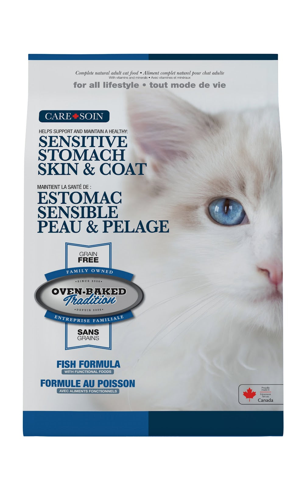 OBT SG Chat Peau & Pelage, Estomac Sensible Poisson 2.27kg
