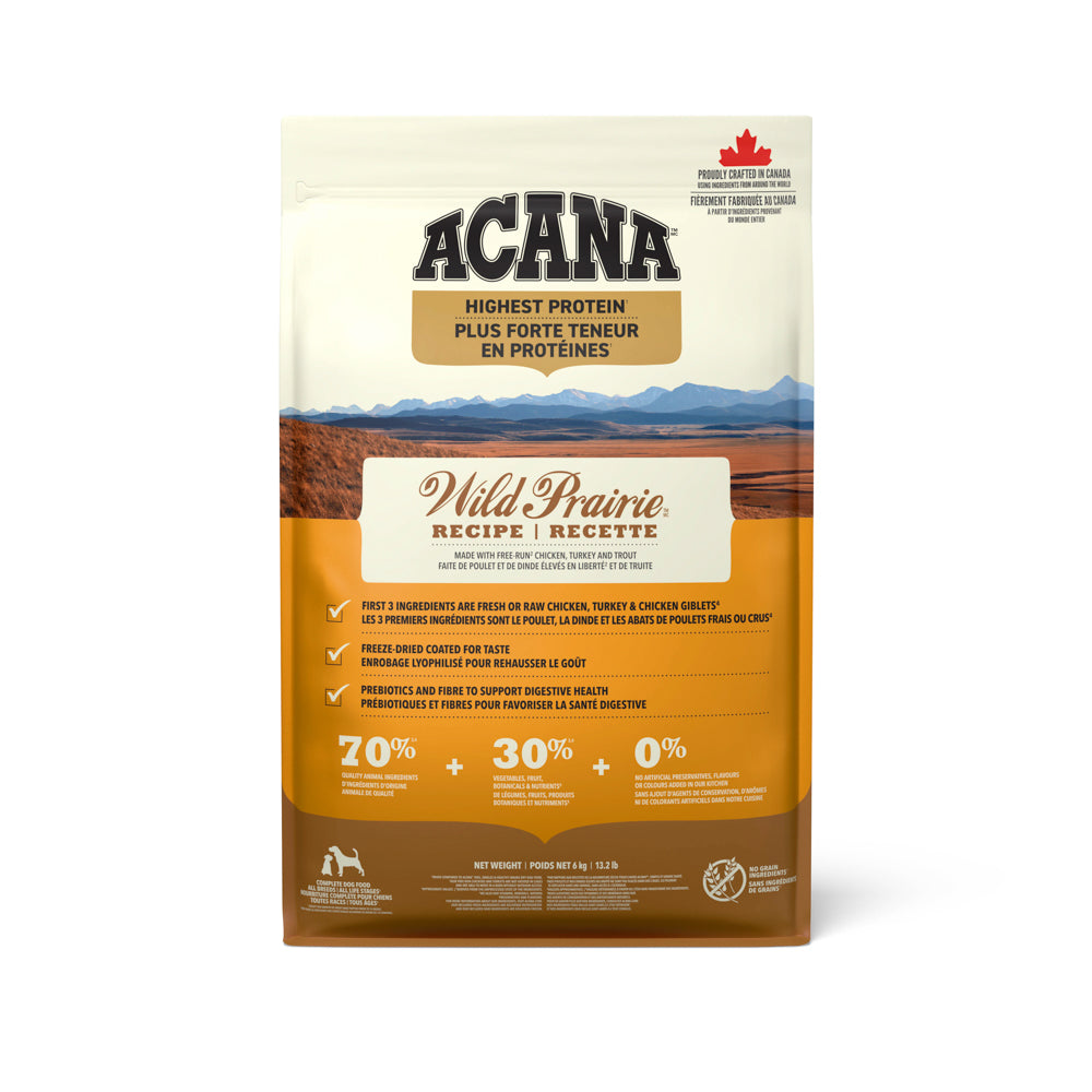 ACANA REGIONALS Chien Prairie Sauvage (Wild Prairie)