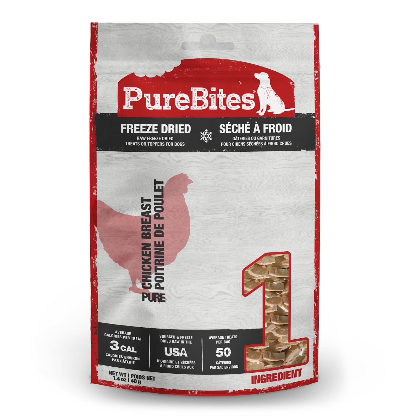PUREBITES Gâteries Chien Poulet
