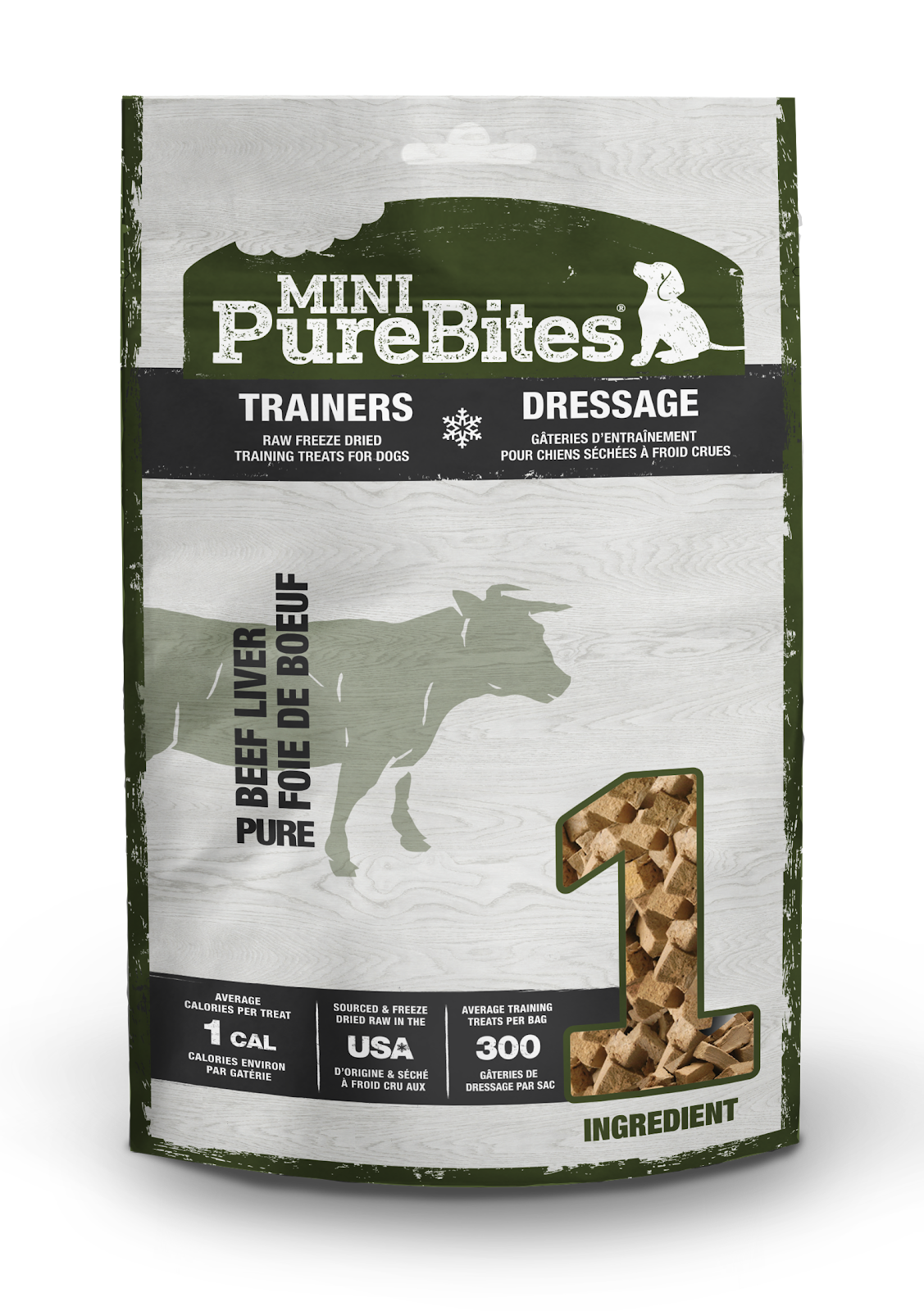 PUREBITES MINI Gâteries Chien Foie de Boeuf 85g