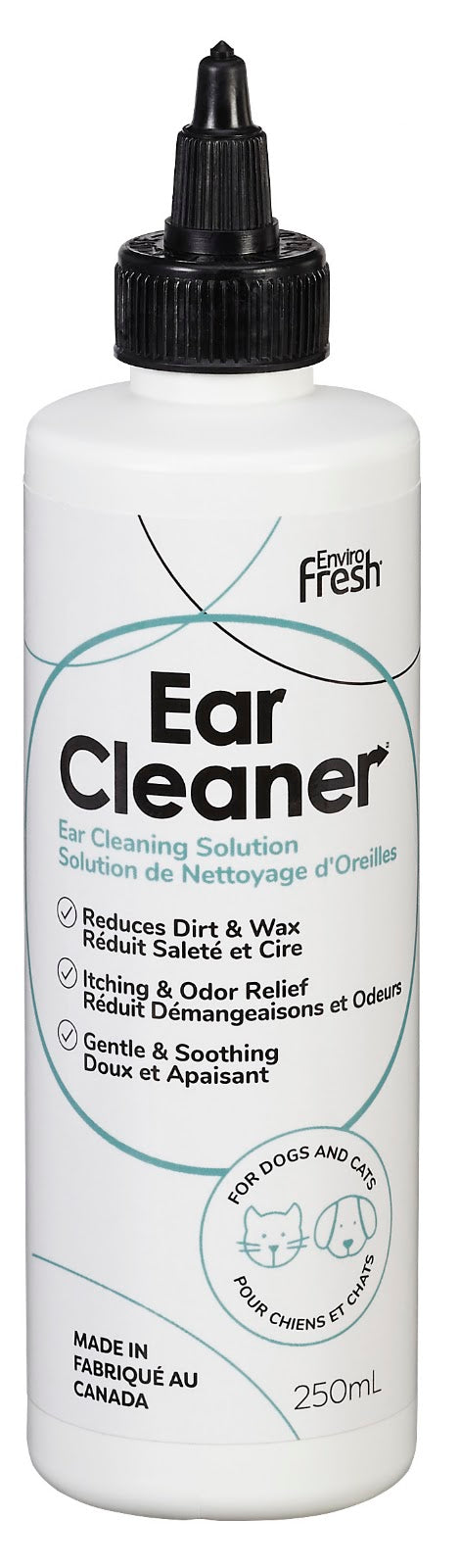 ENVIROFRESH Nettoyant Oreille Chien & Chat 250ml