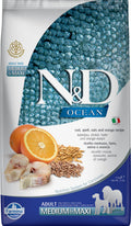 N&D OCÉAN Chien MR & GR Morue & Orange SG 2.5kg
