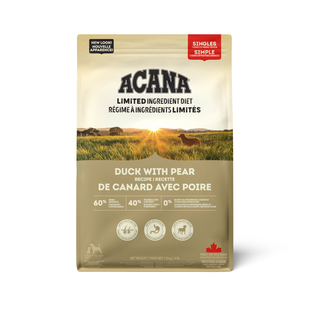 ACANA SINGLES Chien Canard & Poire