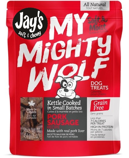JAY'S MY MIGHTY WOLF Gâteries Chien Porc SG