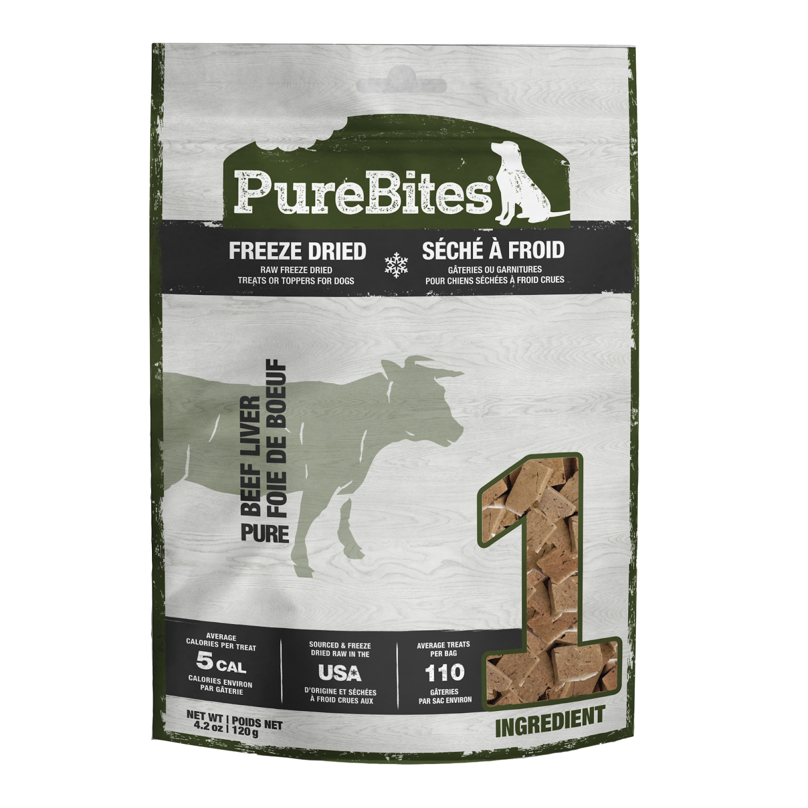 PUREBITES Gâteries Chien Foie de Boeuf