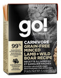 GO! CARNIVORE Chat Tetra Pak Agneau & Sanglier SG 182g