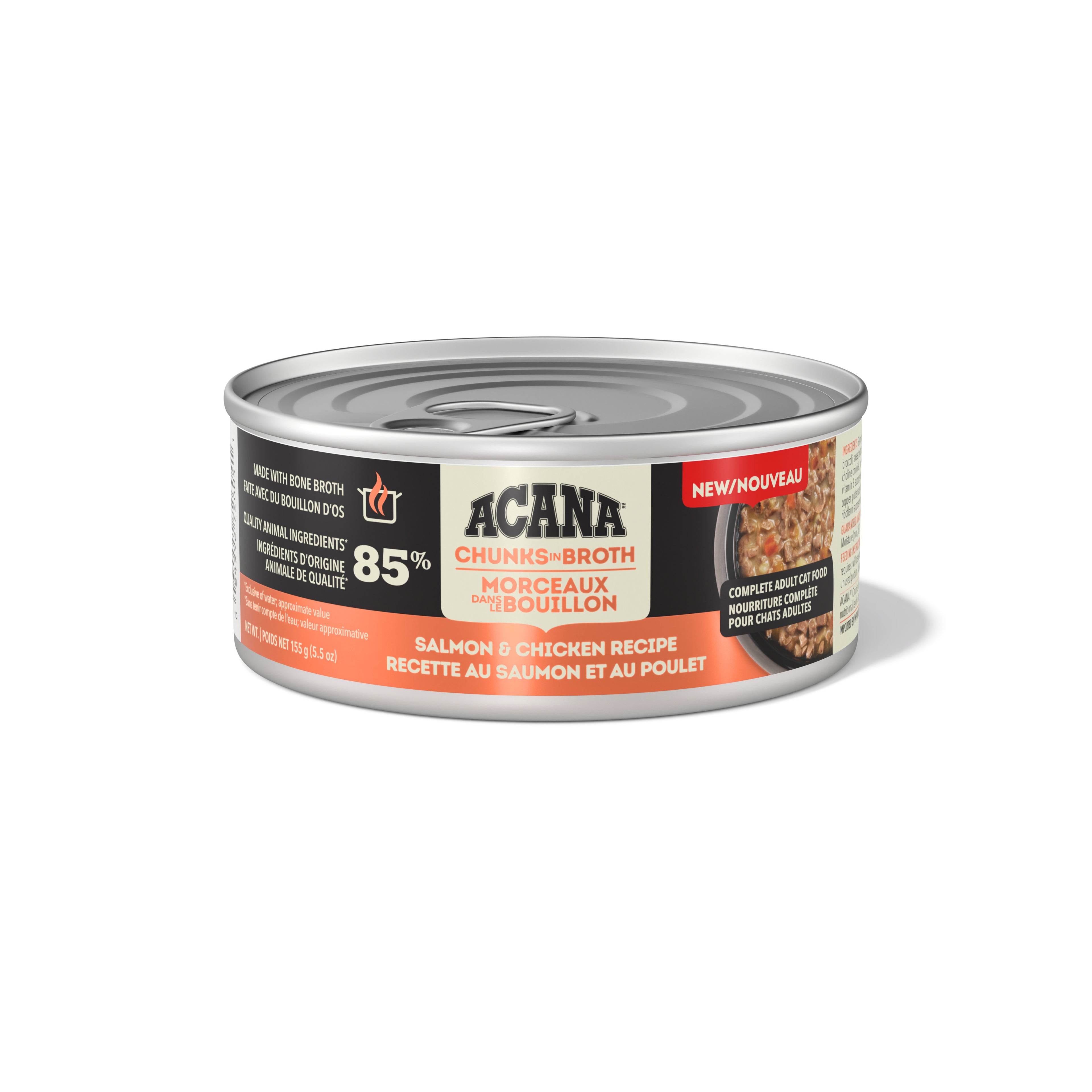 ACANA Chat Saumon & Poulet, Morceaux dans Bouillon 155g
