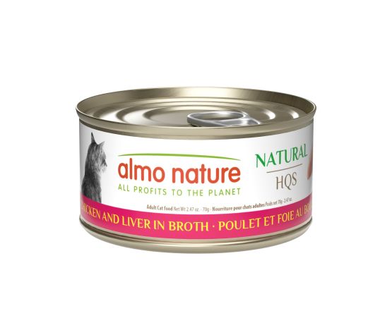 ALMO HQS NATURAL Cat Chicken & Liver in Broth 70g