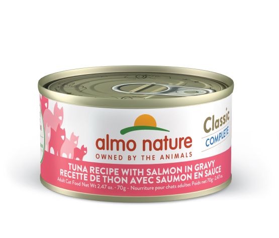 ALMO CLASSIC COMPLETE Chat Thon & Saumon en Sauce 70g