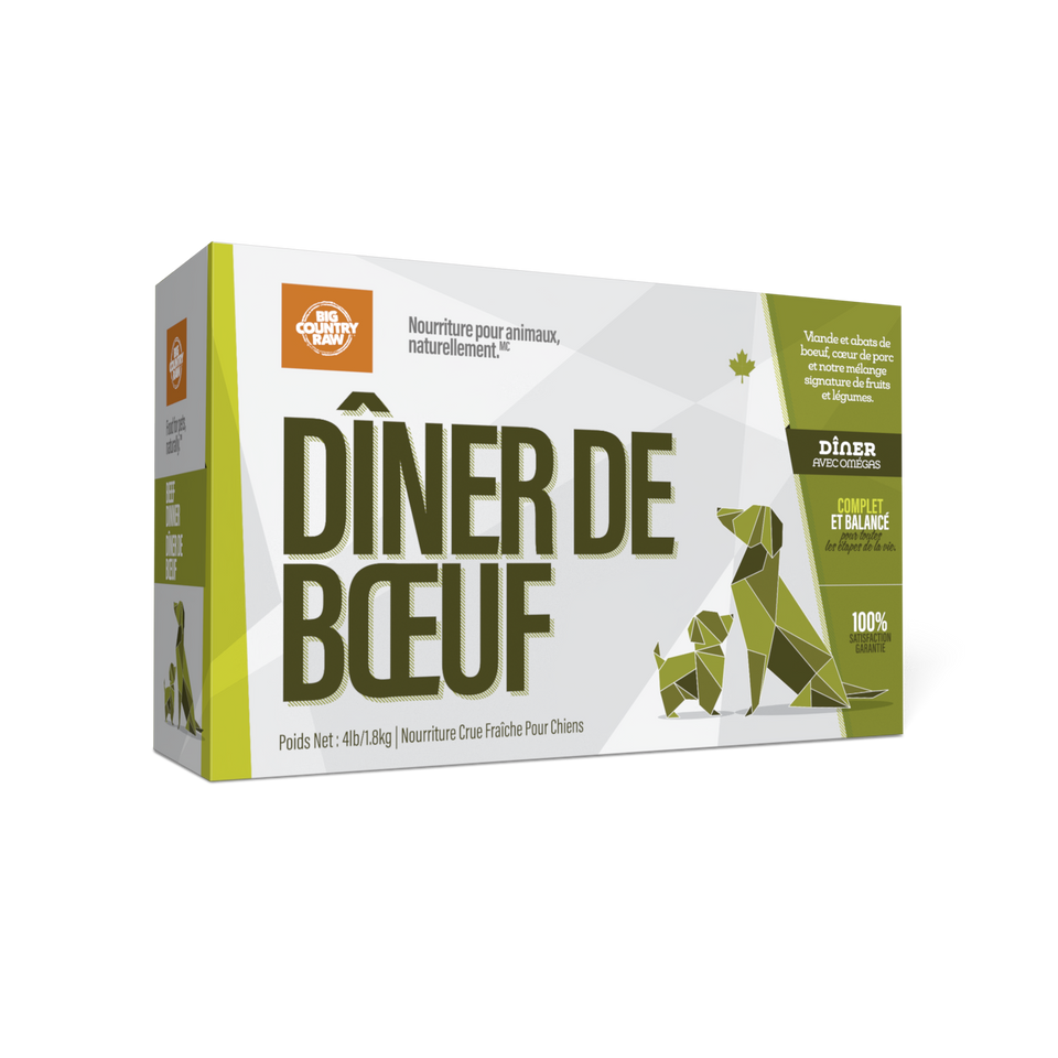 BCR Chien Dîner Boeuf 1.8kg