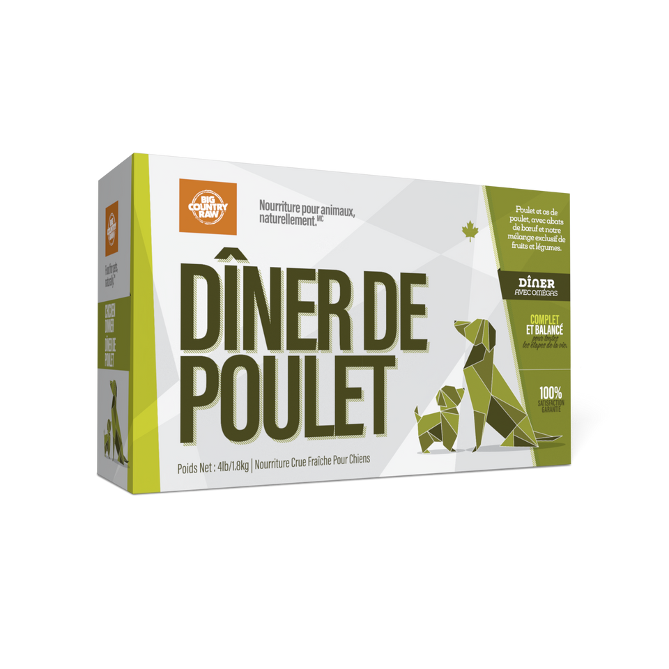 BCR Chien Dîner Poulet 1.8kg