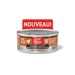 ORIJEN Chat Original, Morceaux et Éffilochés 155g
