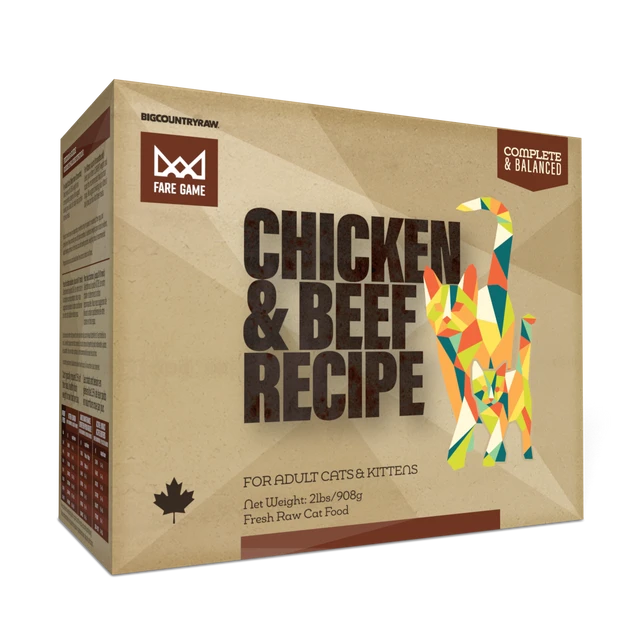 BCR FARE GAME Chat Poulet & Boeuf 0.9kg