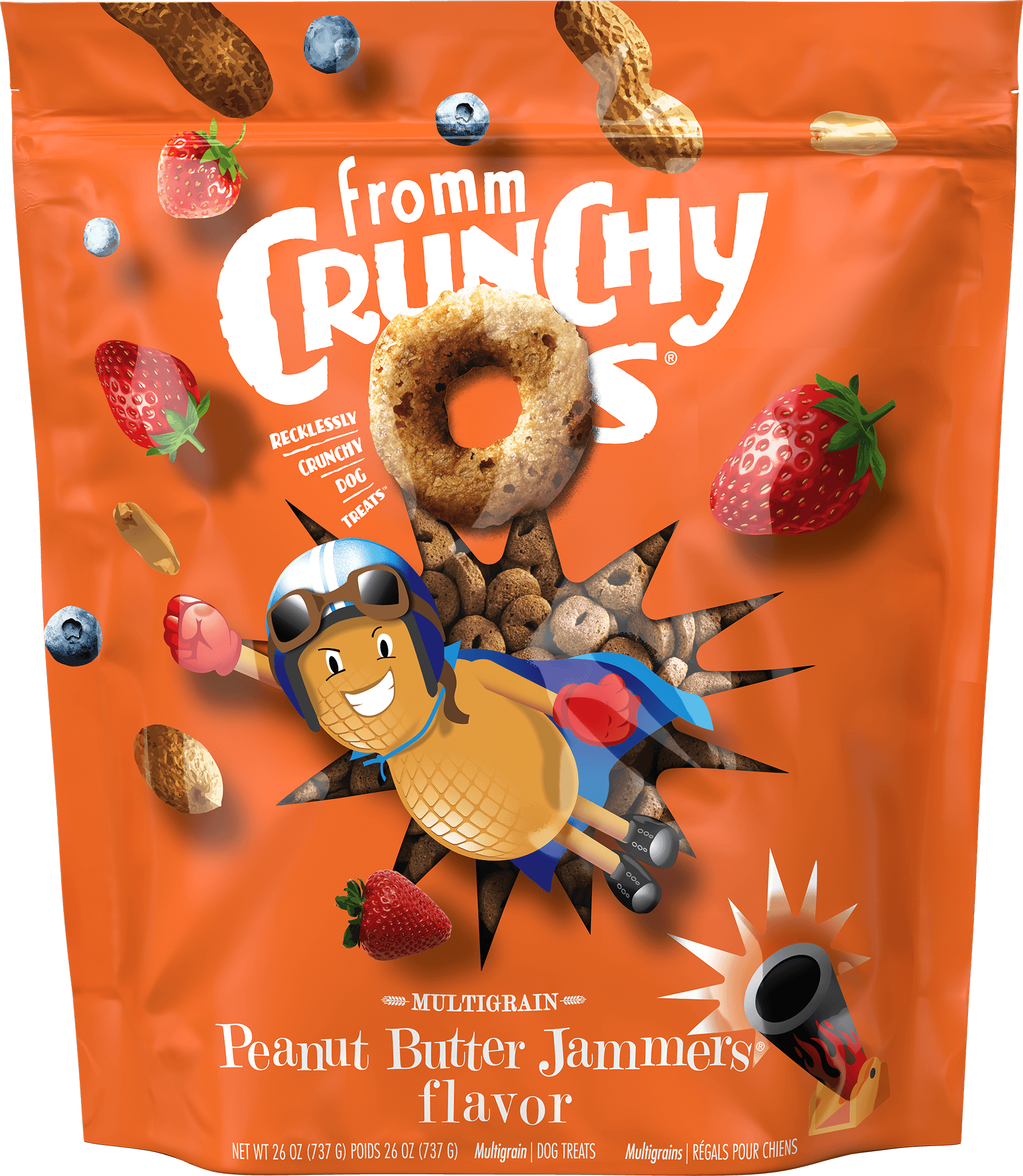 FROMM CRUNCHY O's Gâteries Chien Peanut Butter Jammers 170g