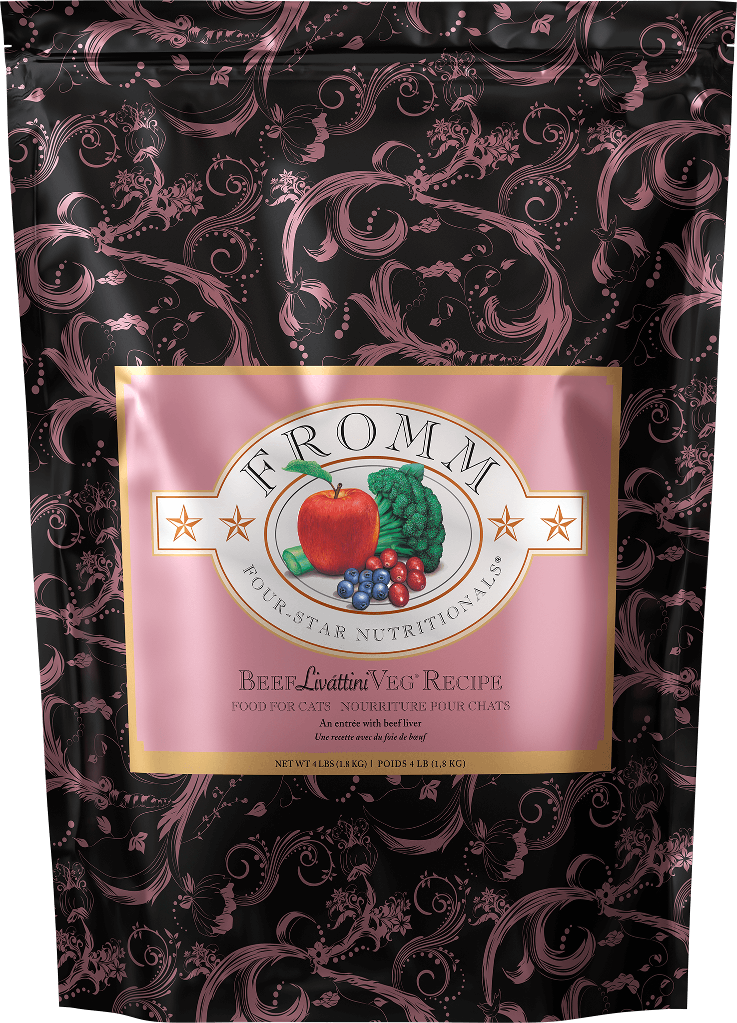 FROMM FOUR-STAR SG Chat Boeuf Liváttini Veg 1.8kg
