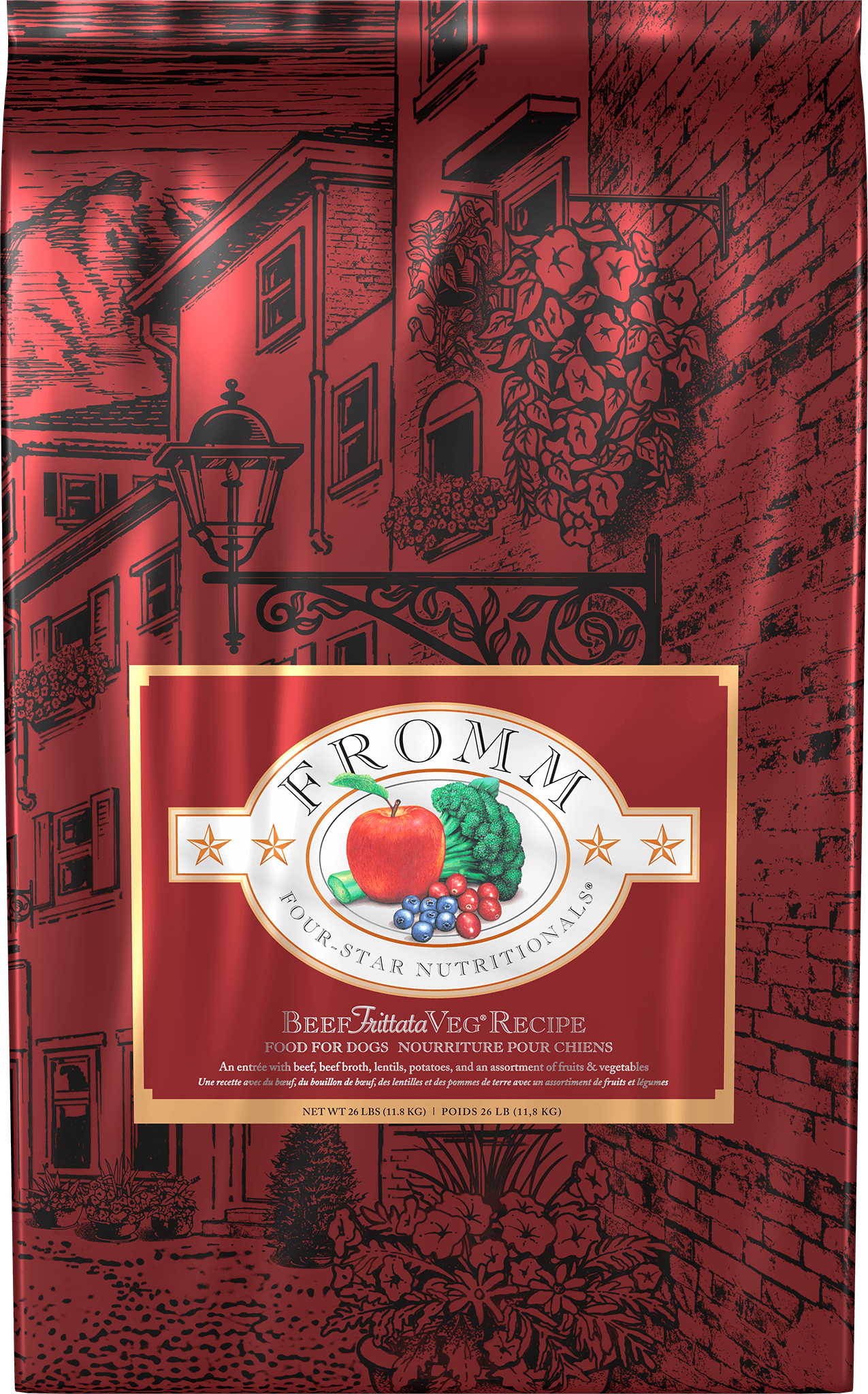 FROMM FOUR-STAR SG Chien Boeuf Frittata Veg 1.8kg