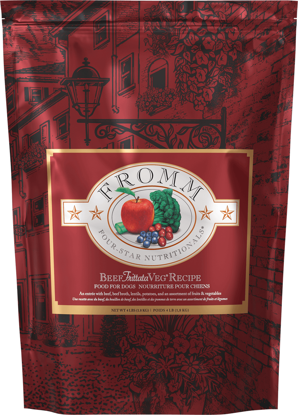 Sac de Fromm FOUR-STAR SG Chien Boeuf Frittata Veg — format 1.8 kg