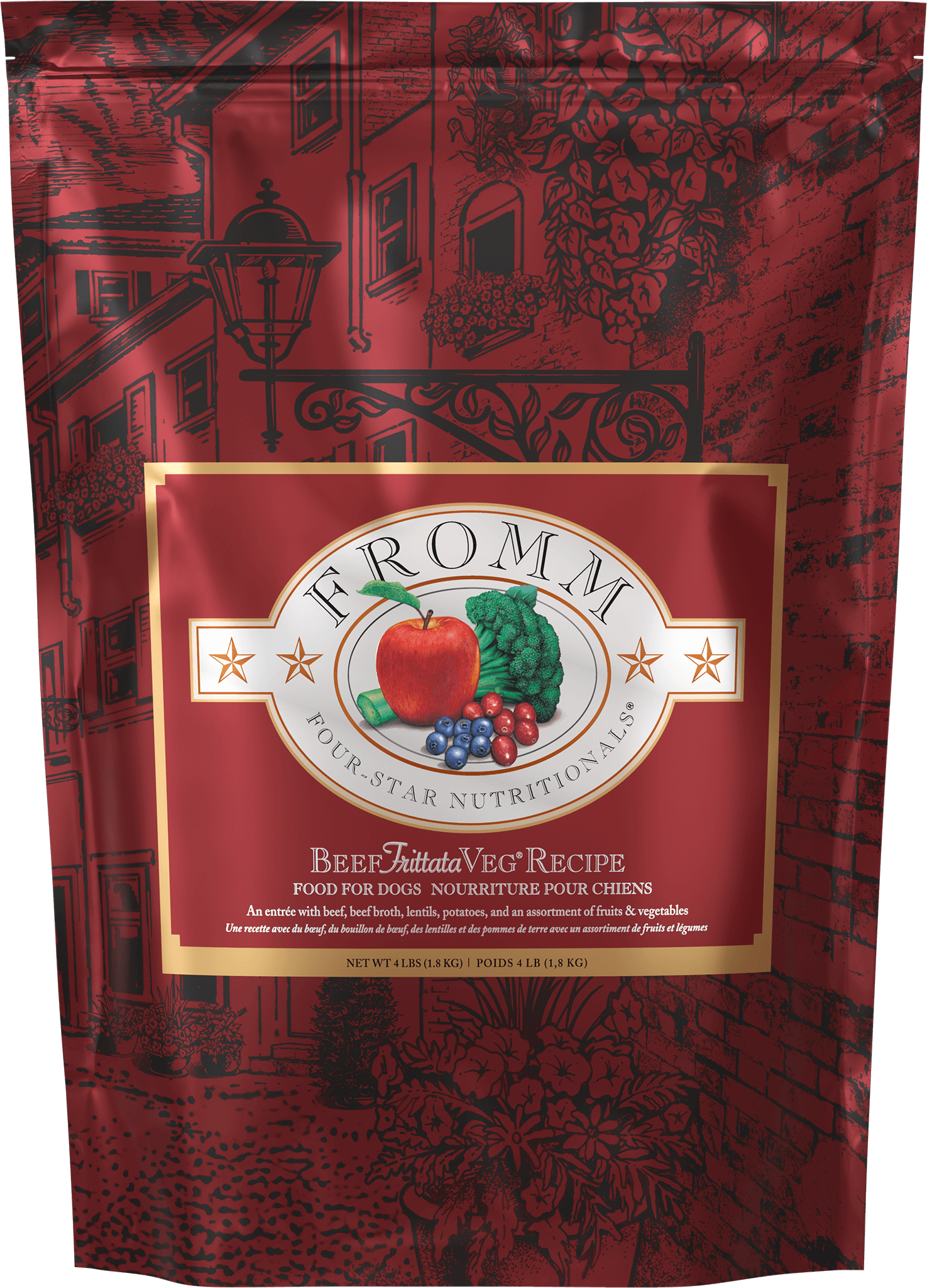 Sac de Fromm FOUR-STAR SG Chien Boeuf Frittata Veg — format 1.8 kg