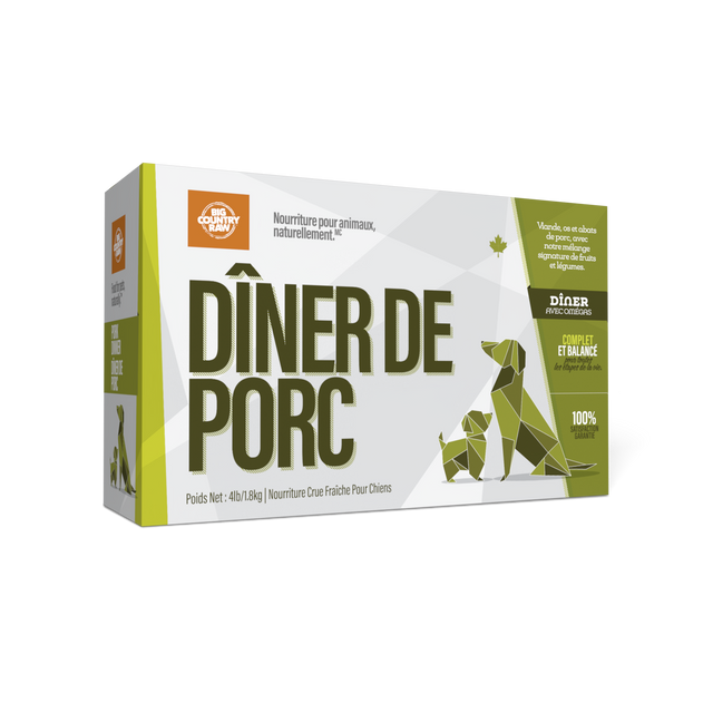 BCR Chien Dîner Porc 1.8kg
