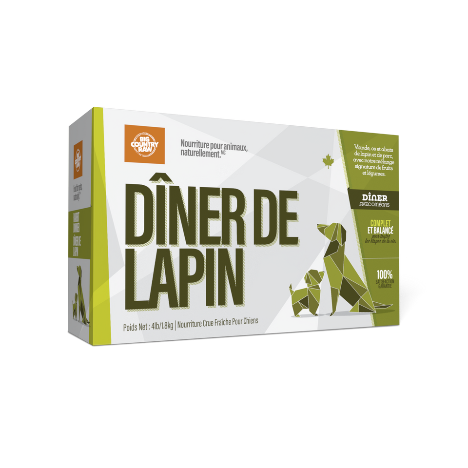 BCR Chien Dîner Lapin 1.8kg