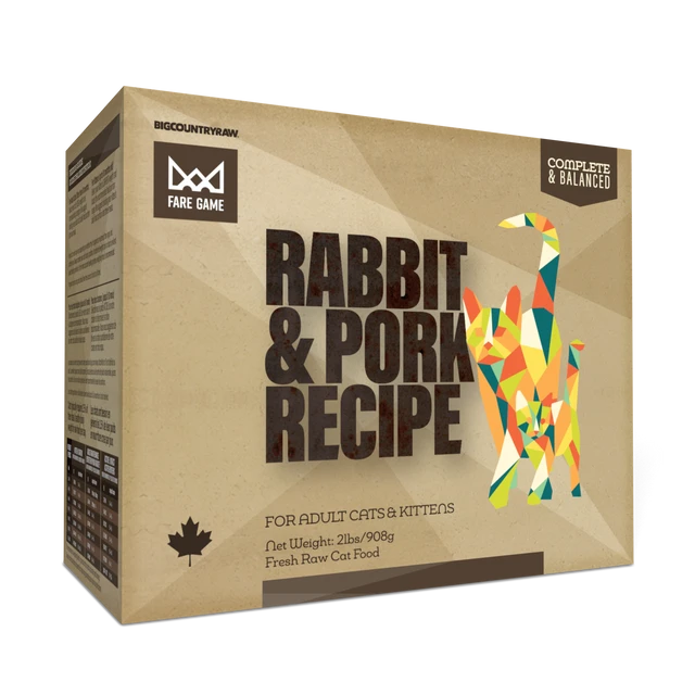 BCR FARE GAME Chat Lapin & Porc 0.9kg