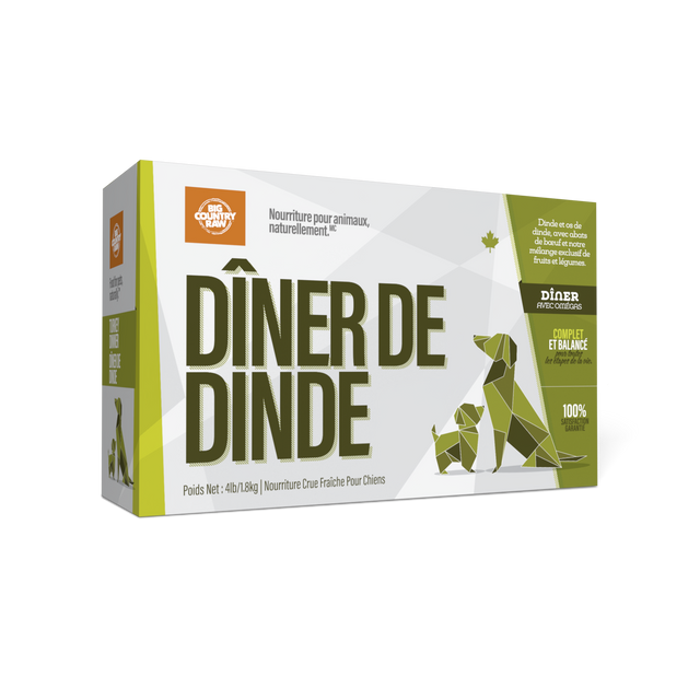 BCR Chien Dîner Dinde 1.8kg