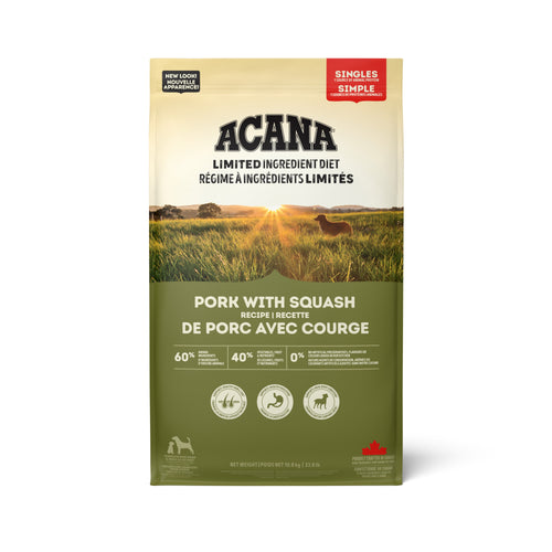 ACANA SINGLES Chien Porc & Courge