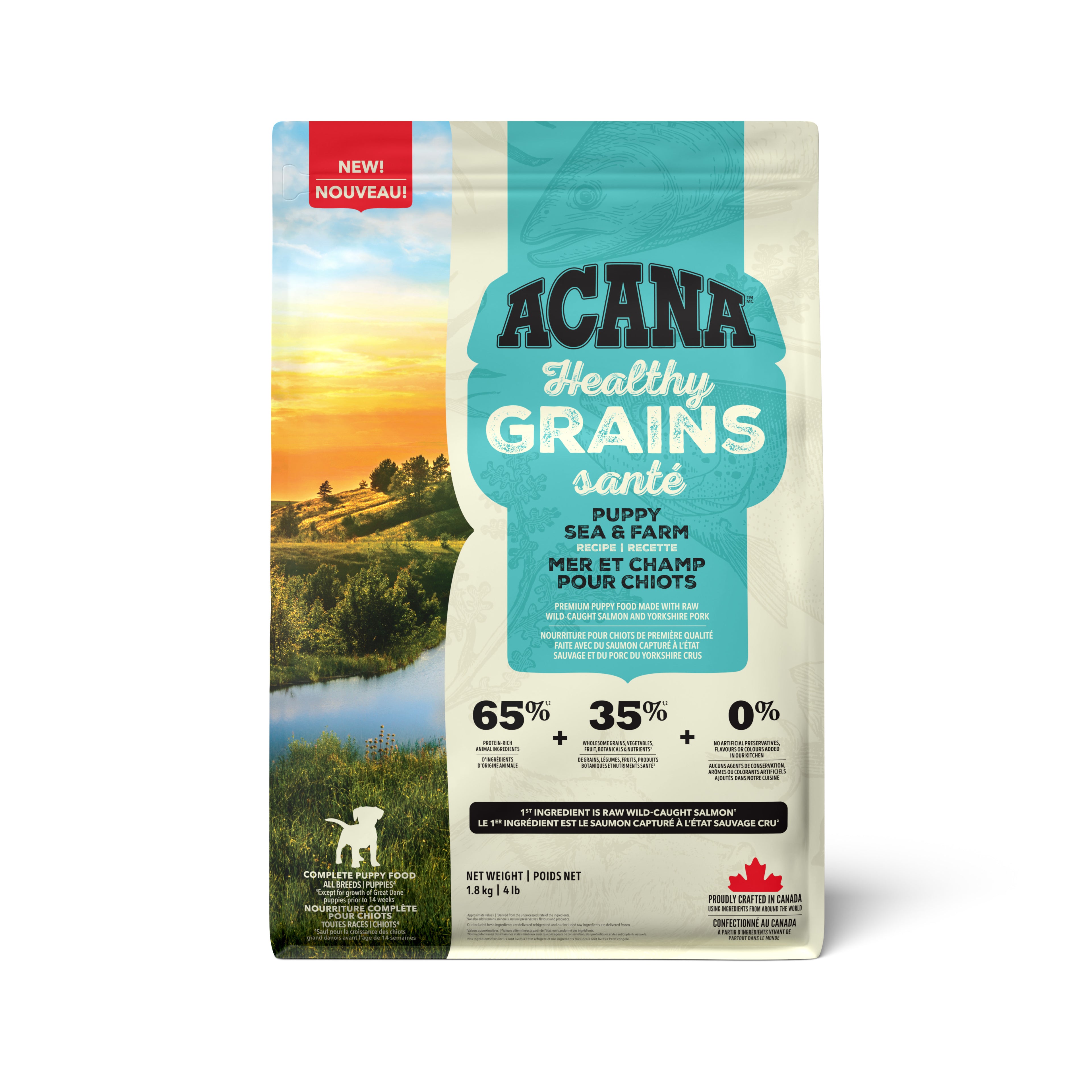 ACANA GRAINS SANTÉ Chiot Mer & Champ